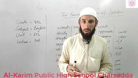 "The Founding Father Of Pakistan" Lecture 3rd (Grade 8)