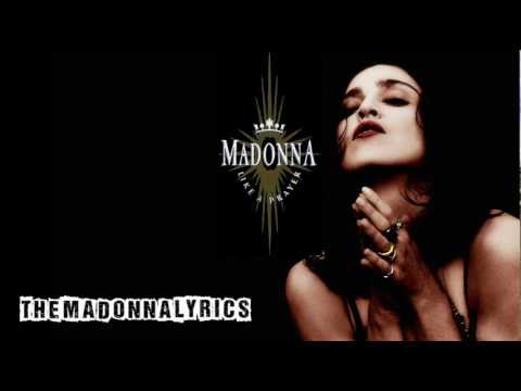 Madonna Like A Prayer With Lyrics On Screen Youtube