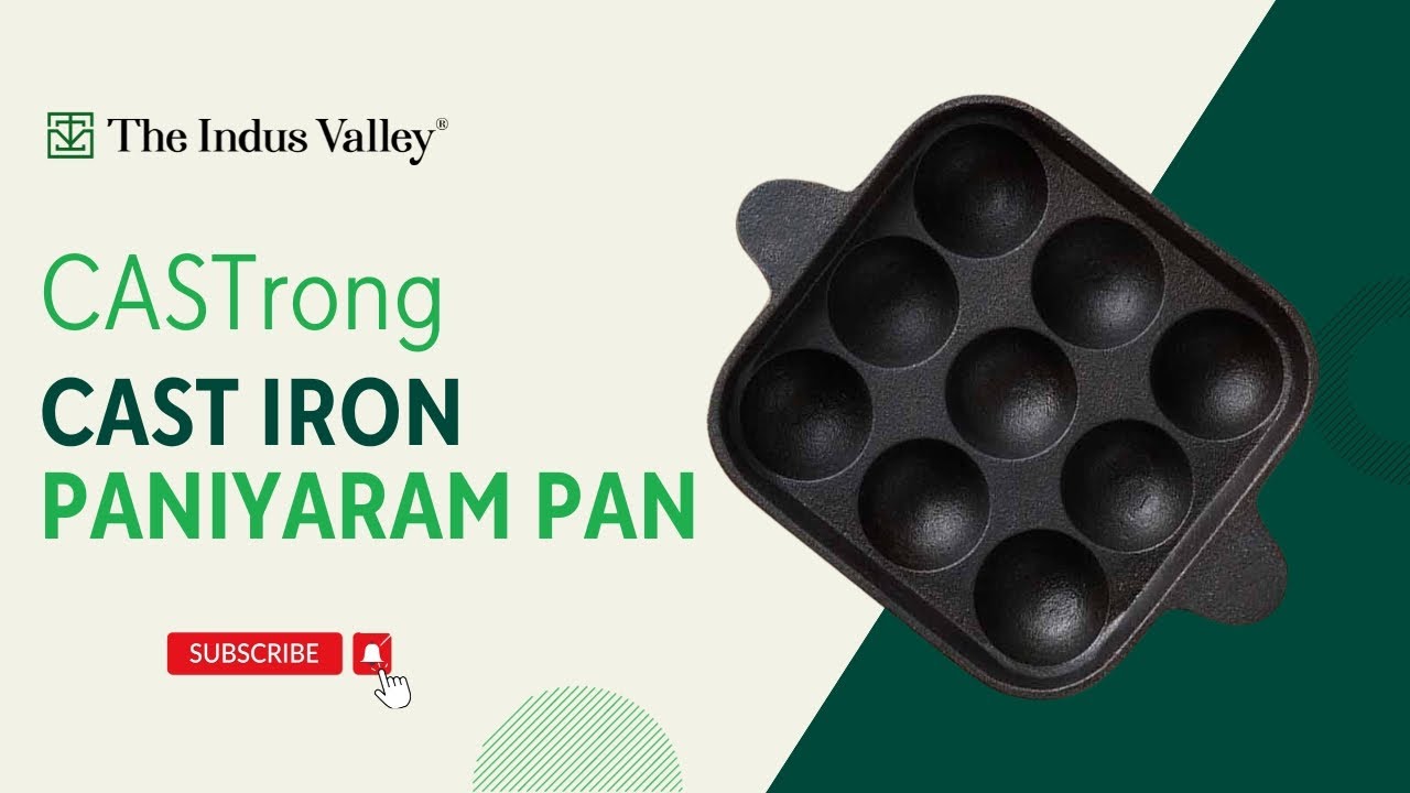 Super Smooth Cast Iron Paniyaram Pan/Appe/Ponganalu/Paddu Pan