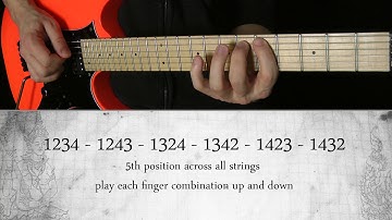 Guitar Yoga 2 / Pt. 30 - Permutations - Exercise 2 - 1st Finger Permutations