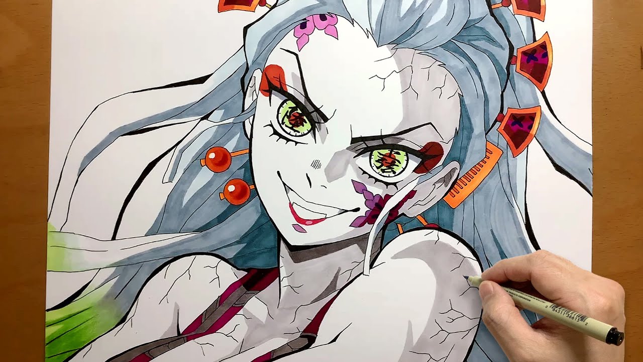 HOW TO DRAW DAKI- DEMON SLAYER (Kimetsu no Yaiba) 