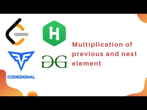 Multiplication of previous and next