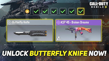How to Unlock Free Butterfly Knife in codm | Knife to meet you seasonal event full Guide