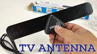 Digital Indoor TV Antenna HDTV DTV Box Ready HD VHF UHF Flat Design High Gain Smallest HD Digital Indoor TV Antenna by ViewTV Review