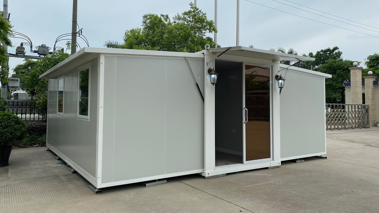 Factory Wholesales Two Bedrooms Folding Expandable Container Home for