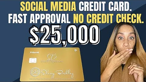 $25,000 Credit Card With NO CREDIT CHECK ! Base On...