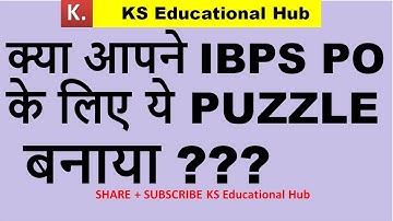 NATURAL NUMBER PUZZLE FOR IBPS PO PRE 2018 || Puzzle for IBPS Clerk