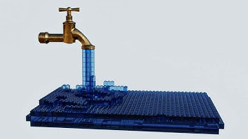 LEGO water simulations ε(･ω･｀*)з