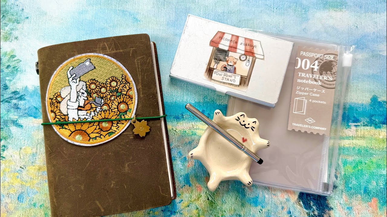 Дорожный набор для акварели, альбом для рисования, принадлежности в фирменном паспорте путешестве...