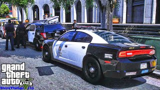 Playing GTA 5 As A POLICE OFFICER City Patrol| LAPD|| GTA 5 Lspdfr Mod| 4K