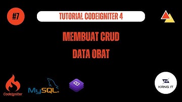MEMBUAT SISTEM KLINIK DENGAN CODEIGNITER 4 - MEMBUAT CRUD DATA OBAT