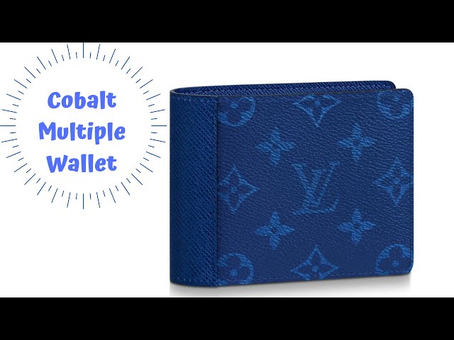 Louis Vuitton Multiple Wallet Damier Cobalt Race Blue Orange in