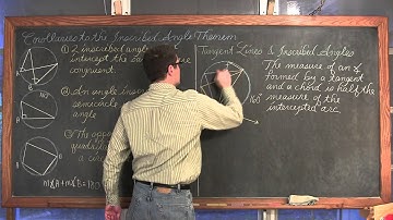 Inscribed Angles in Circles and Tangent Lines