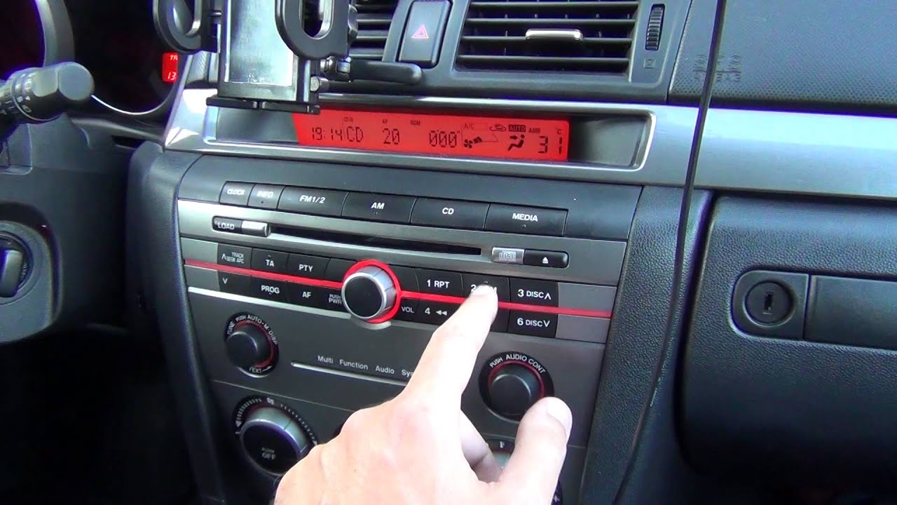 Mazda 3 CD laser car radio test good now! - YouTube