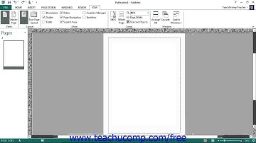Publisher 2013 Tutorial The Zoom Slider And Zoom Button Group Microsoft Training Lesson 1.9