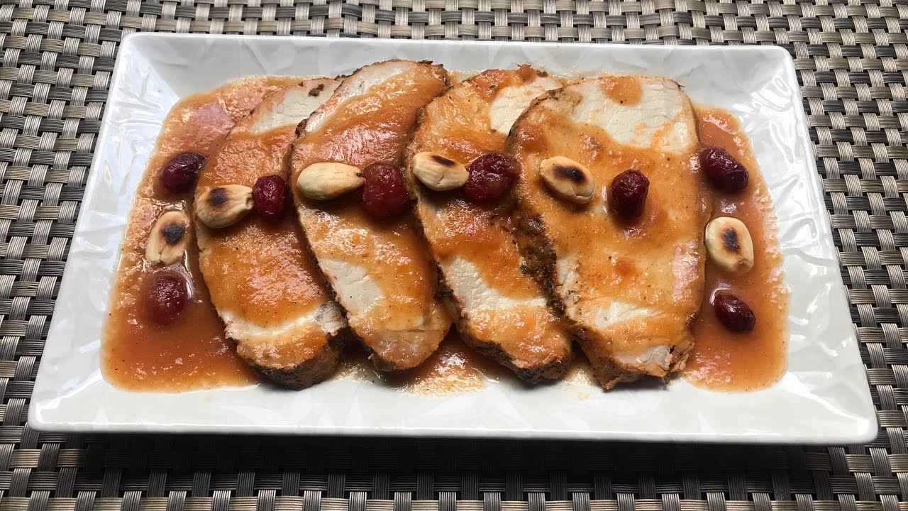 Lomo en salsa de papaya