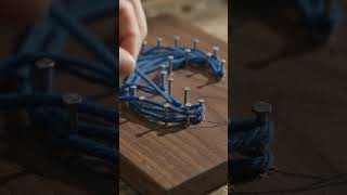 Information Ocean Wave String Art | Relaxing DIY Craft #Shorts Guide