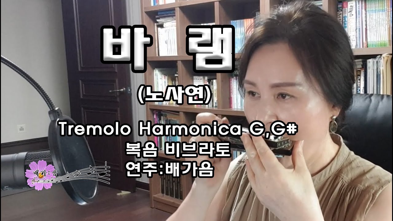 바램(노사연)/ #하모니카연주)# 텅블럭 복식비브라토/# 미스터트롯
