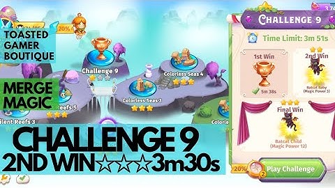 Merge Magic Challenge 9 Updated • 3m30s On 2nd Win ☆☆☆