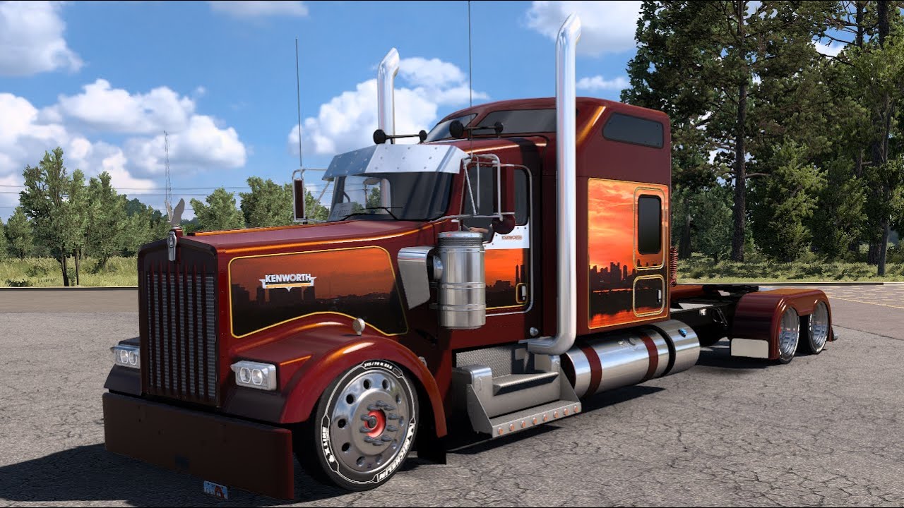 American Truck Simulator / Kenworth W900 Long and Lowered Part 52 / Let's Play