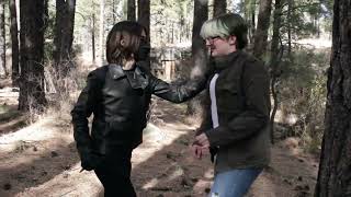 A Figure Among The Trees