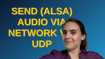 Unix: send (alsa) audio via network via UDP