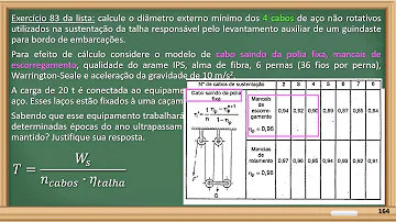 Como calcular a capacidade de um cabo de aço?