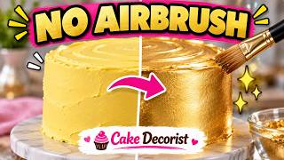 Real Metallic Gold Icing Without an Airbrush (Food Coloring Alone Will Never Work)