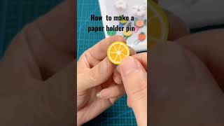 How to make a paper holder pin | paper art | holder diy