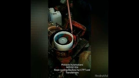 Resin casting machine for CTPT and Transformers