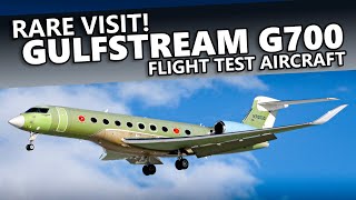 The NEW GULFSTREAM G700! Flight Test Aircraft Landing at Calgary Airport [4K]