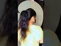Voluminous Ponytail Hairstyle For College Girls😱❤️#shorts​ #trendingshorts​ #ponytail​#shortvideo​