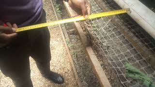 Measurements for Homemade Battery Cages Tutorial