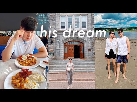 Korean husband finally fulfills <strong>his</strong> dream in canada 🥹 Halifax, my <strong>university</strong>, cooking w/ family