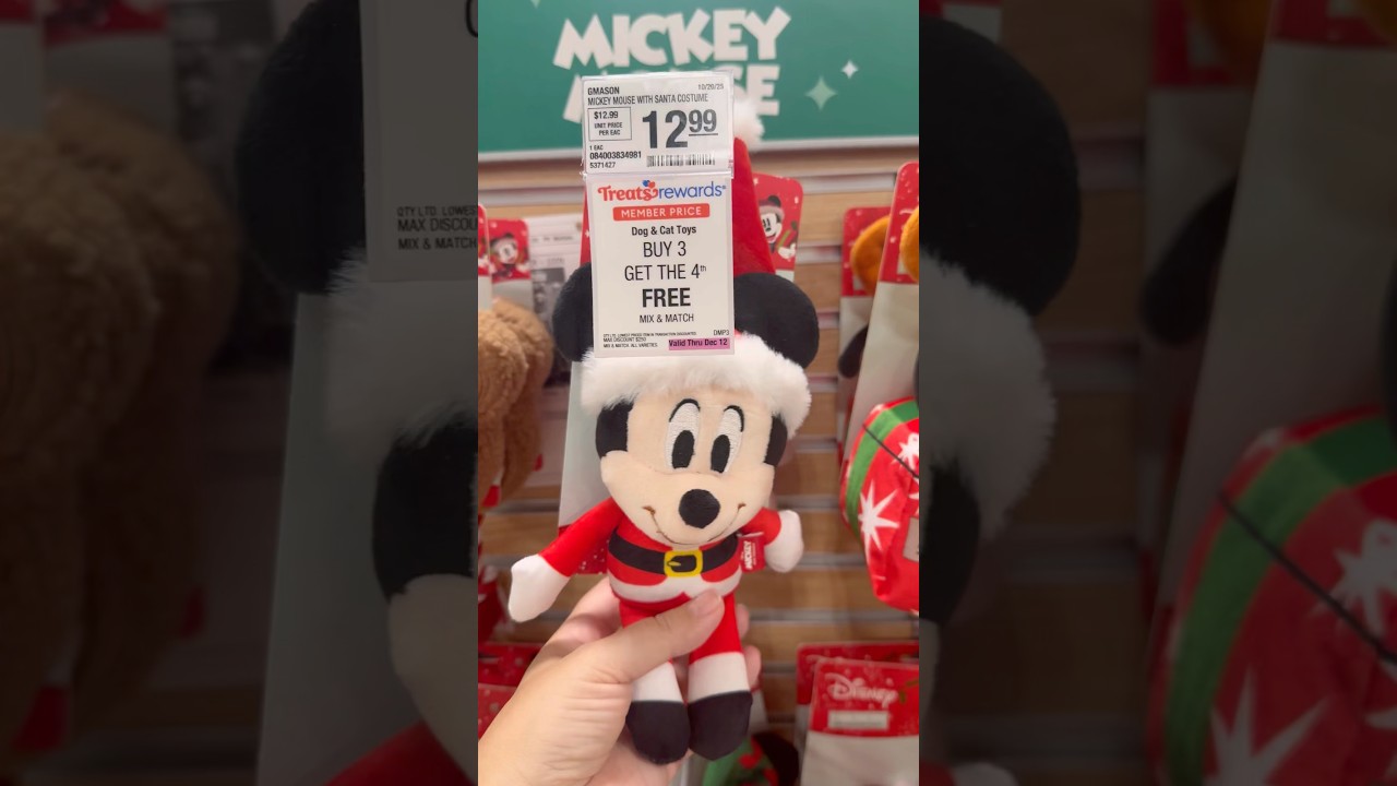 Disney Christmas dog toys at Petsmart! 🐶