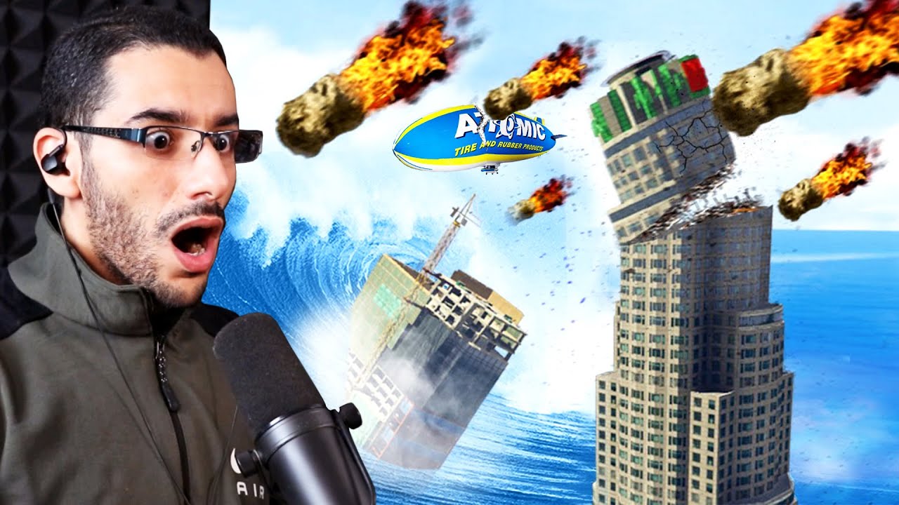 نزول أكبر نيزك وولادة أعظم تسونامي في  جي تي أي 5 | GTA V Meteor Shower & Tsunami