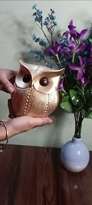 Golden Owl perfect touch to elevate your home decor? 😍This beautiful showpiece is all you need.