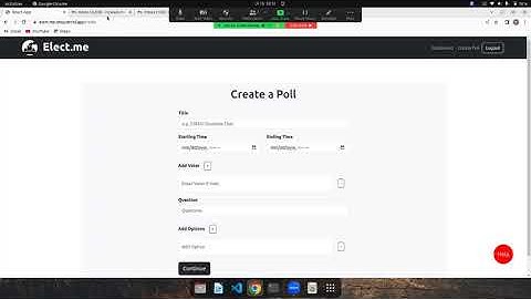 ElectMe - Online Voting App using MERN Stack
