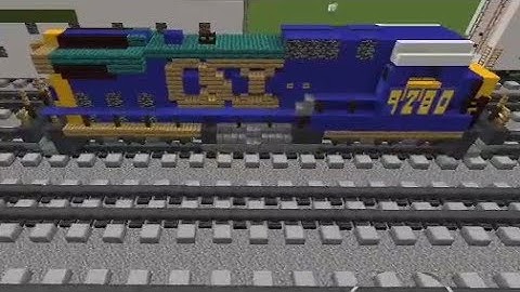 Minecraft Tutorial How to make a CSX 9280 C40-8 Standard Cab YN3C