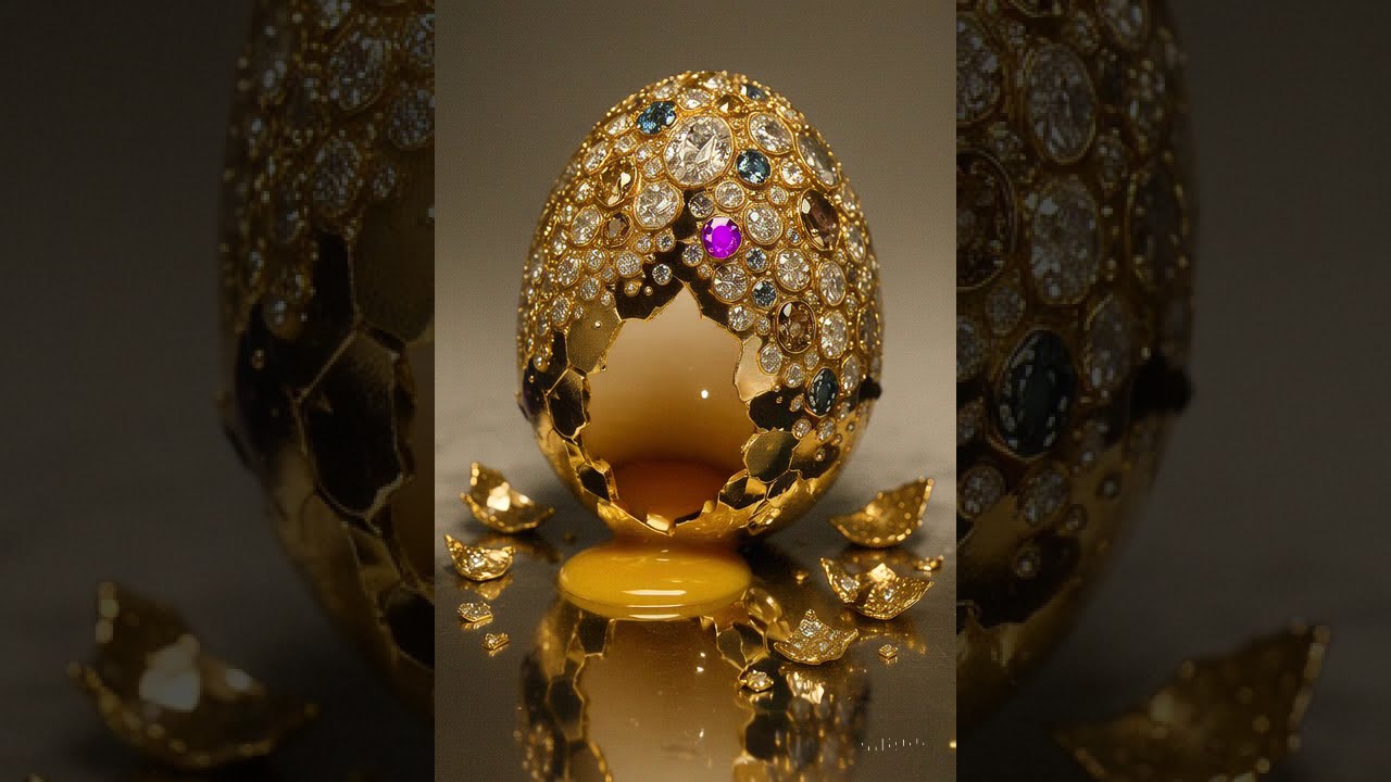 Opulent Egg Surprise #treasure #reversemoviefx #reverse #reversed