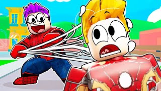 ROBLOX BUT WE BECAME THE STRONGEST SUPERHEROES!