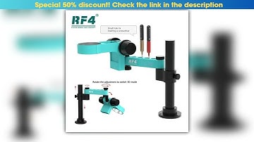 RF4 RFFO19 Stereo Microscope Articulating Arm Rotatable Universal Both Arms Stand Telescopic 360