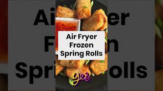 Frozen Spring Rolls in Air Fryer (Frozen Mini Egg Rolls, Lumpia) #shorts
