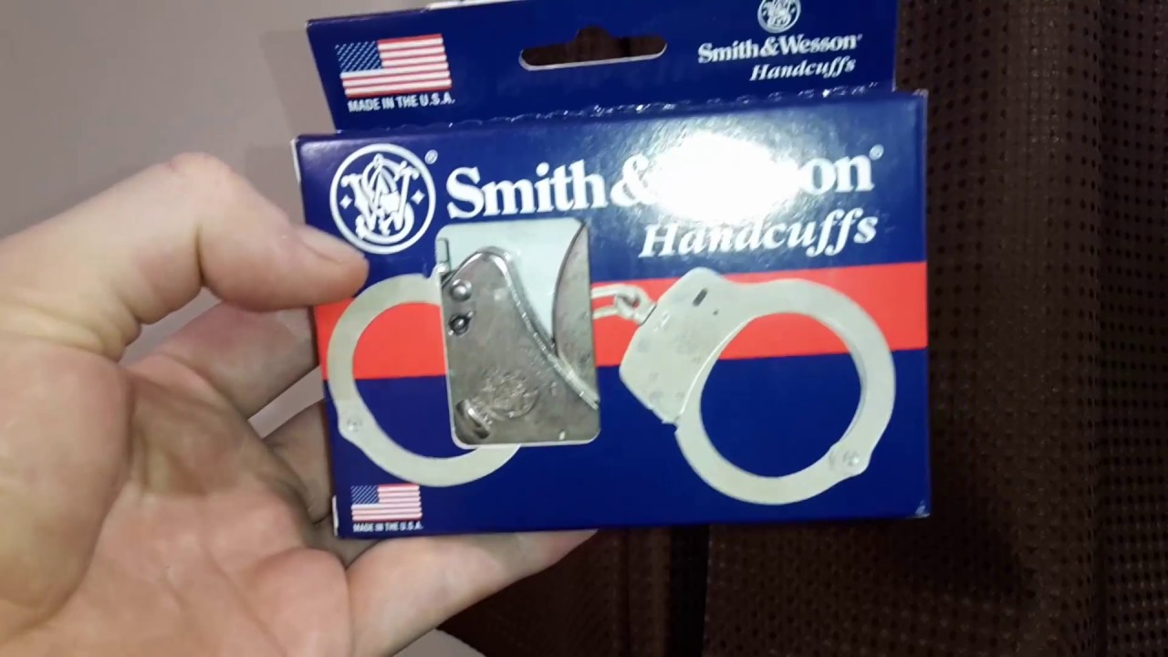 🚨🇺🇸 Smith & Wesson M100-1 Chain Linked US Police Handcuffs [NIJ]