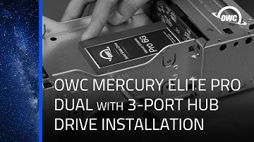 OWC Mercury Elite Pro Dual with 3-Port Hub Drive Installation
