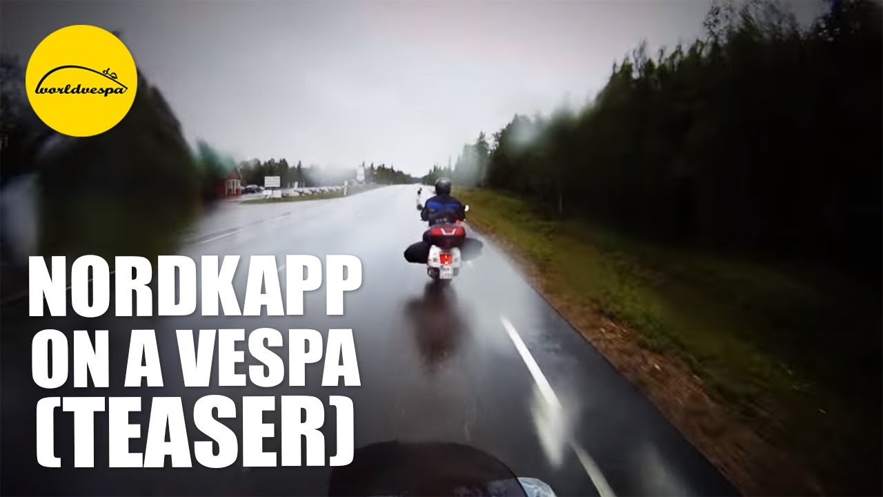 Vespa travel to Nordkapp, Norway (motorcycle trip teaser)
