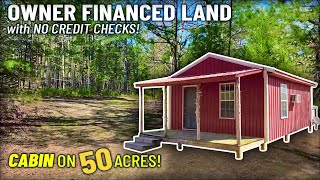 Cheap Cabin on 50 Acres  Easy Owner financed land for sale in the Ozarks of Missouri!  WH08