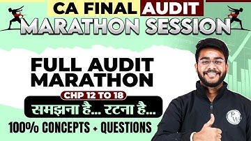 CA Final Audit Marathon | Full Audit revision for May’25 | Including Question | CA Hemant Somani