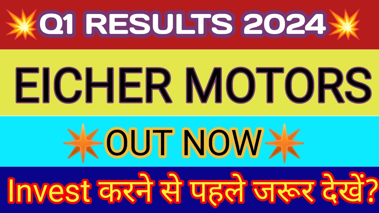 Eicher Motors Q1 Results 2023 🔴 Eicher Motors Results Today 🔴 Eicher