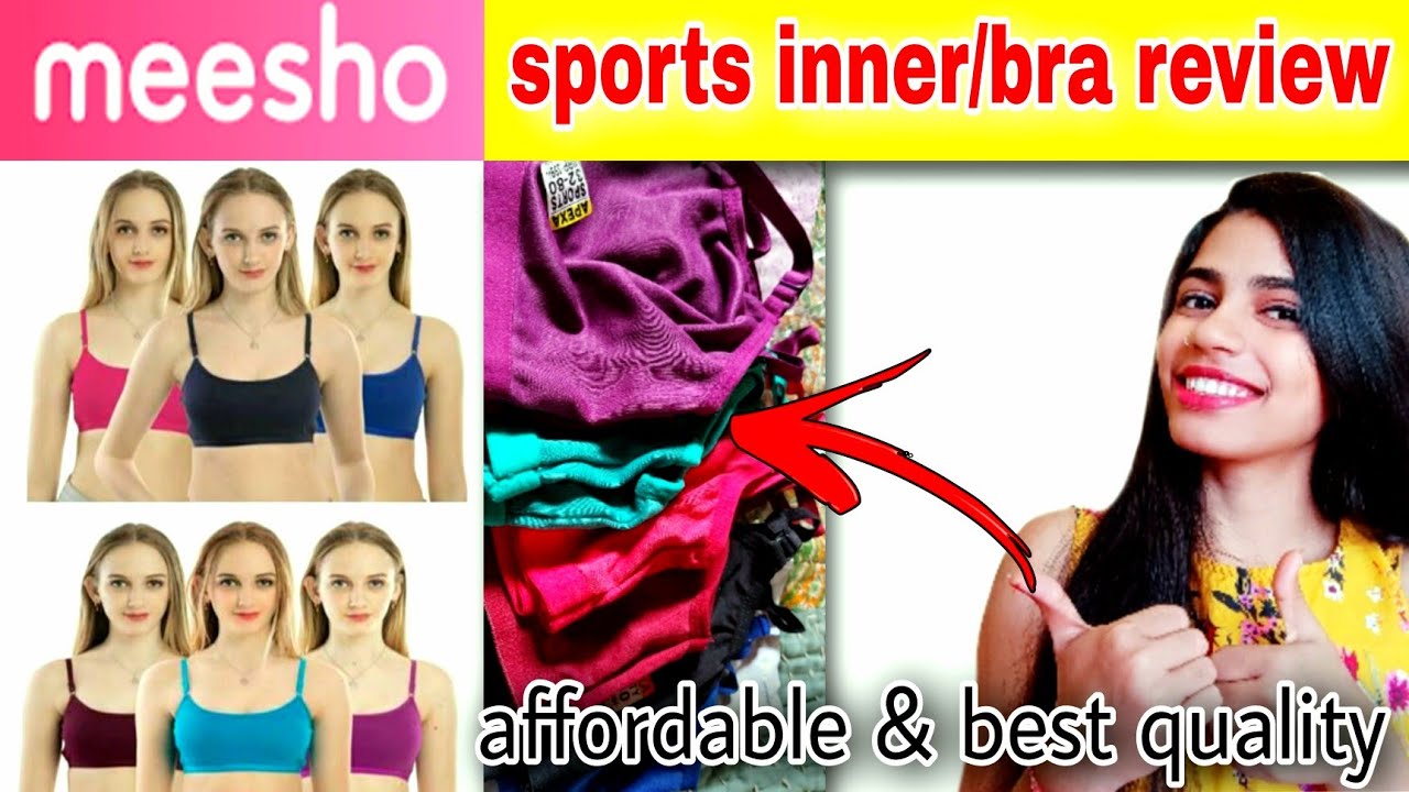 meesho affordable pack of 6 sports inner/bra review best quality sports bra haul 